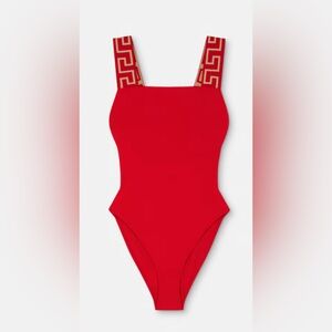 Versace Red One-Piece Swimsuit